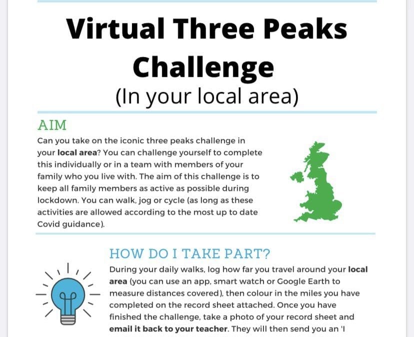 VIRTUAL THREE PEAKS CHALLENGE