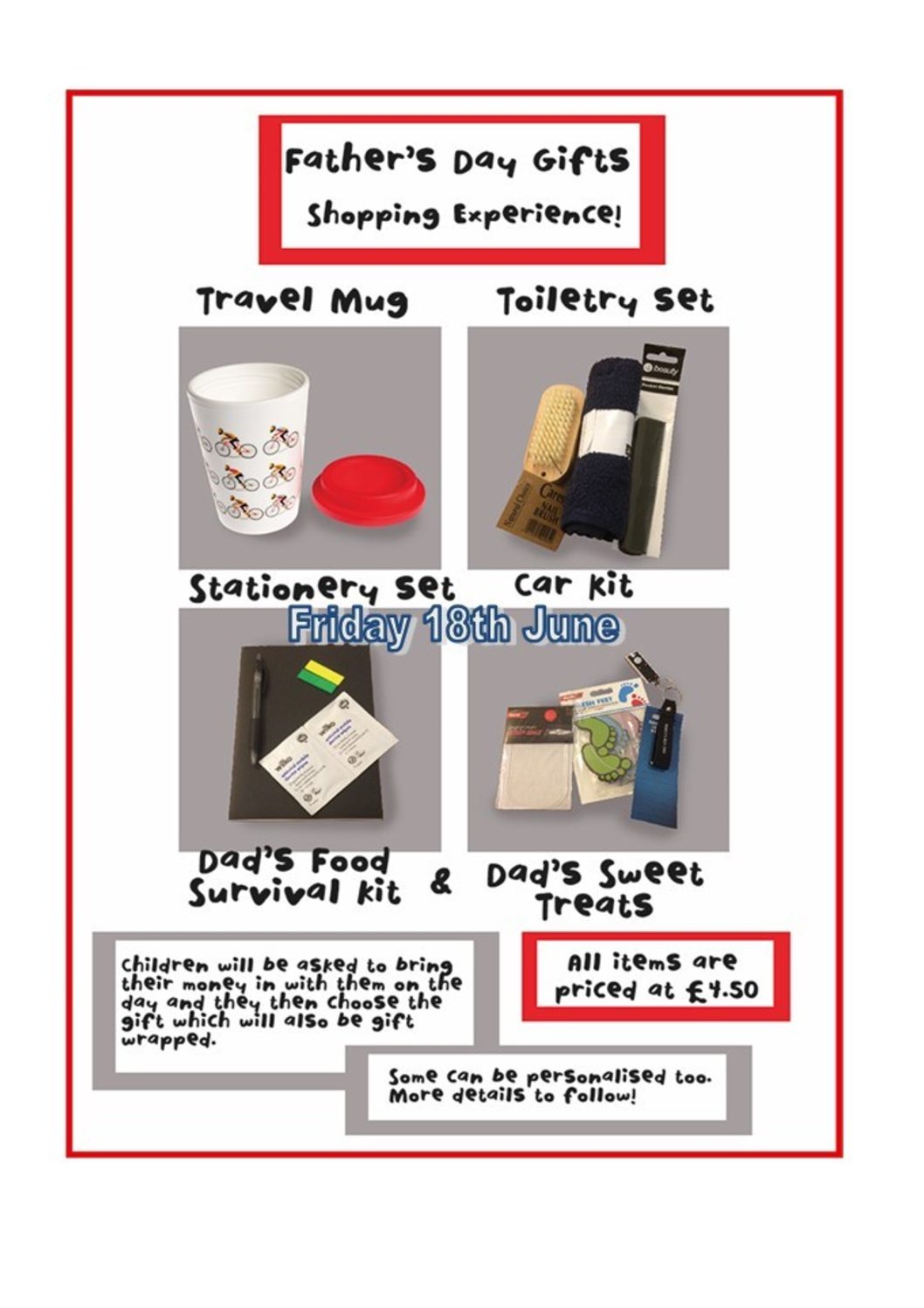 Father’s Day Gifts Shopping Experience – Friday, 18th June 2021