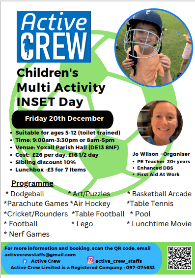 Active Crew – Inset Day Activity Club